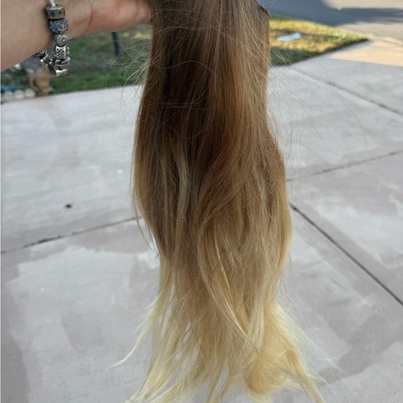 Halo couture 22" Layered Hair extension Balayage 100% Real Human Hair Color B613 - Picture 14 of 15